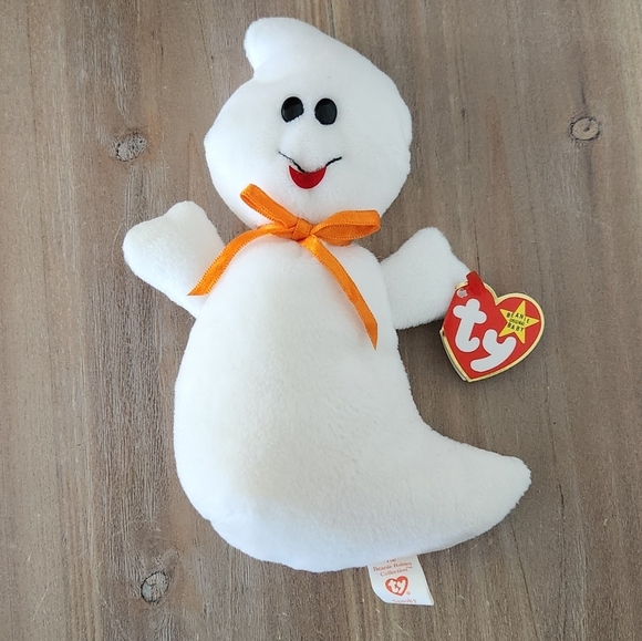 👻 Ty Beanie Baby “Spooky” the Ghost 1995 – With Tags, Halloween Collectible - Picture 8 of 14